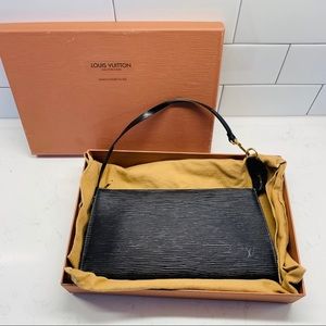 Louis Vuitton Epi Leather Pochette w/ Extra Strap